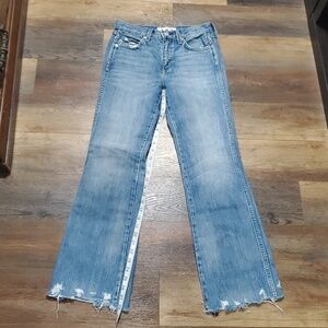 Amo bex rad wash distressed boot cut jeans